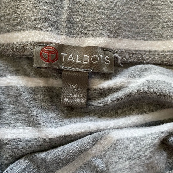 Gray Striped Skirt - Picture 2 of 3